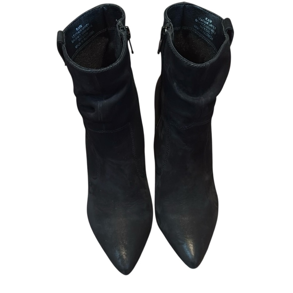 Steve Madden, Ruling Black Nubuck Booties, Size 6, Gently Worn